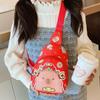 Large Capcity Capybara Chest Bag Portable Kids Crossbody Bag Cartoon Cartoon Shoulder Bag  Children