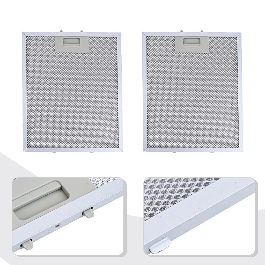 2PCS Grease Filters For Cooker Range Hood Metal Mesh Extractor Vent Filter 300 X 250mm Range Hood Fan Filter Kitchen Tools