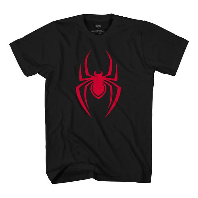 Black T-shirt With The Red Marvel Spider-man Logo L