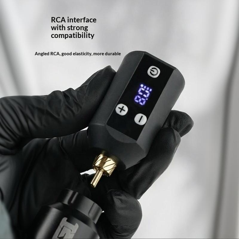 1 Stück 5–12 V Digitalanzeige USB Kabellos 1300 mAh Schnittstelle Tattoo-Stift Akku Kabellose Tattoo-Stromversorgung