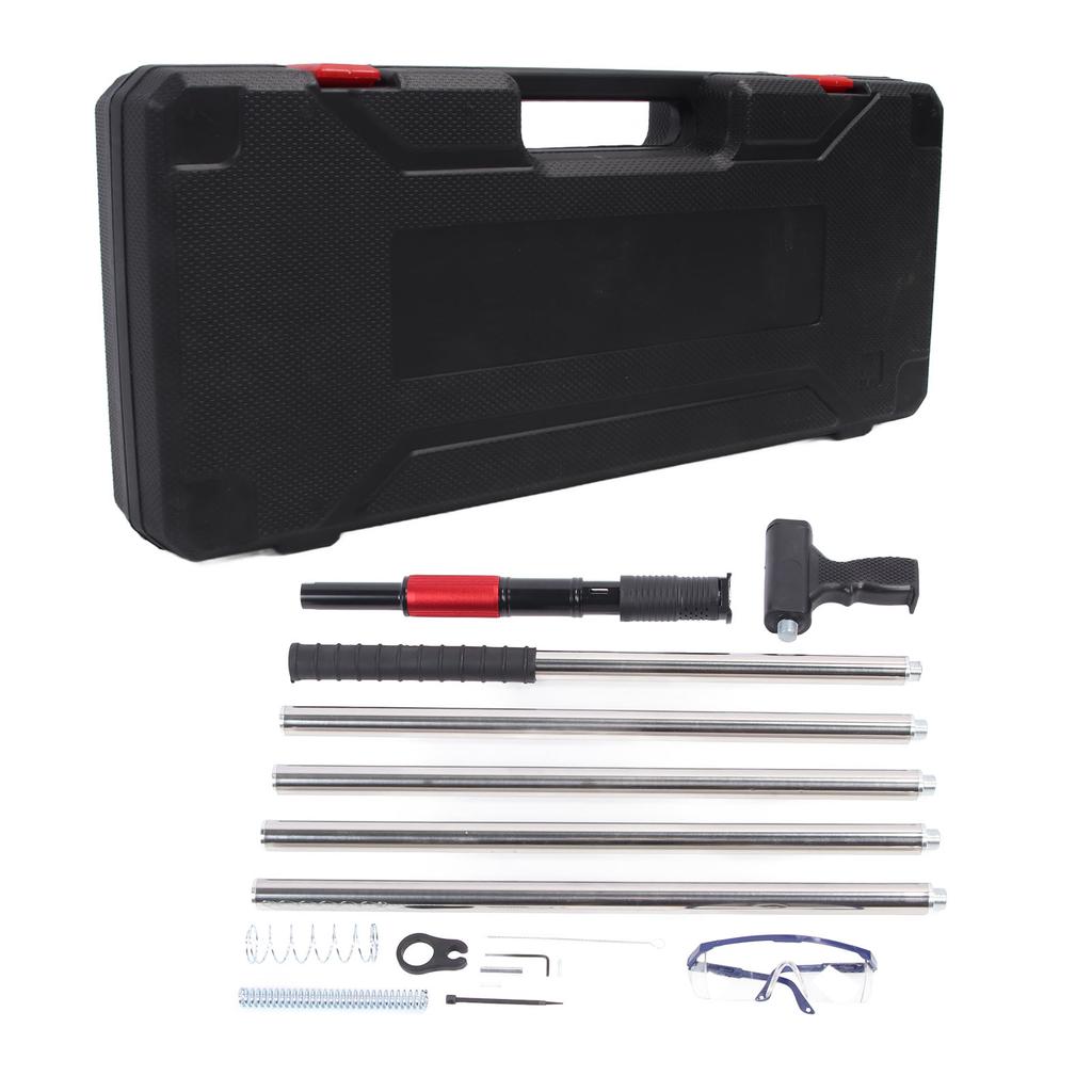 Zestaw gwoździarki do betonu 4-biegowa regulowana ręczna stalowa przenośna urządzenie do rowkowania kotew ściennych