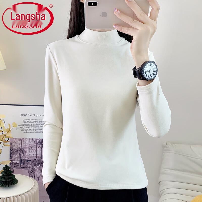 Langsha Women's Thermal Long-Sleeve Mock Neck Base Layer