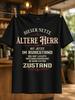 Older Gentleunisex Retiret Gerunisex Vintage Typography With Red Cream Accents Funny Pension Quote Unisex All Tshirt