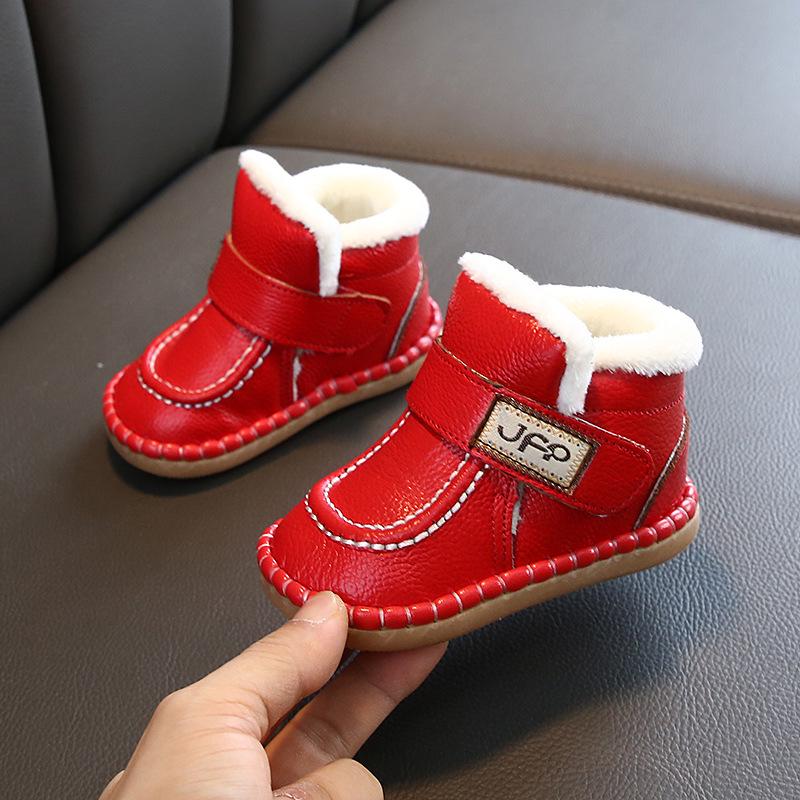 Baby-Winterschuhe: Gemütliche Baumwollschuhe für Jungen und Mädchen mit Samt für Kleinkinder