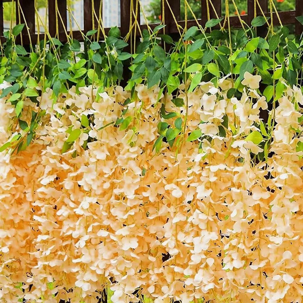 

12 шт. Искусственная цветочная лоза Свадебное украшение для вечеринки