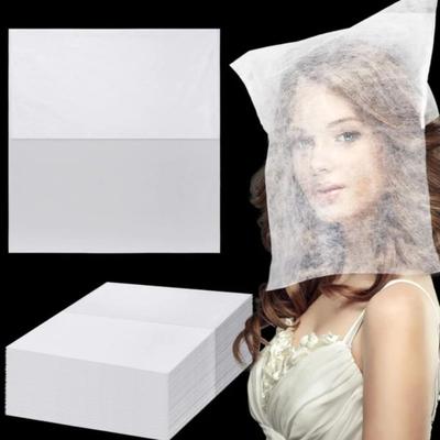 100Pcs Breathable Face Makeup Protector Hood Non-Woven Makeup Clothing Protector  Barber Shops