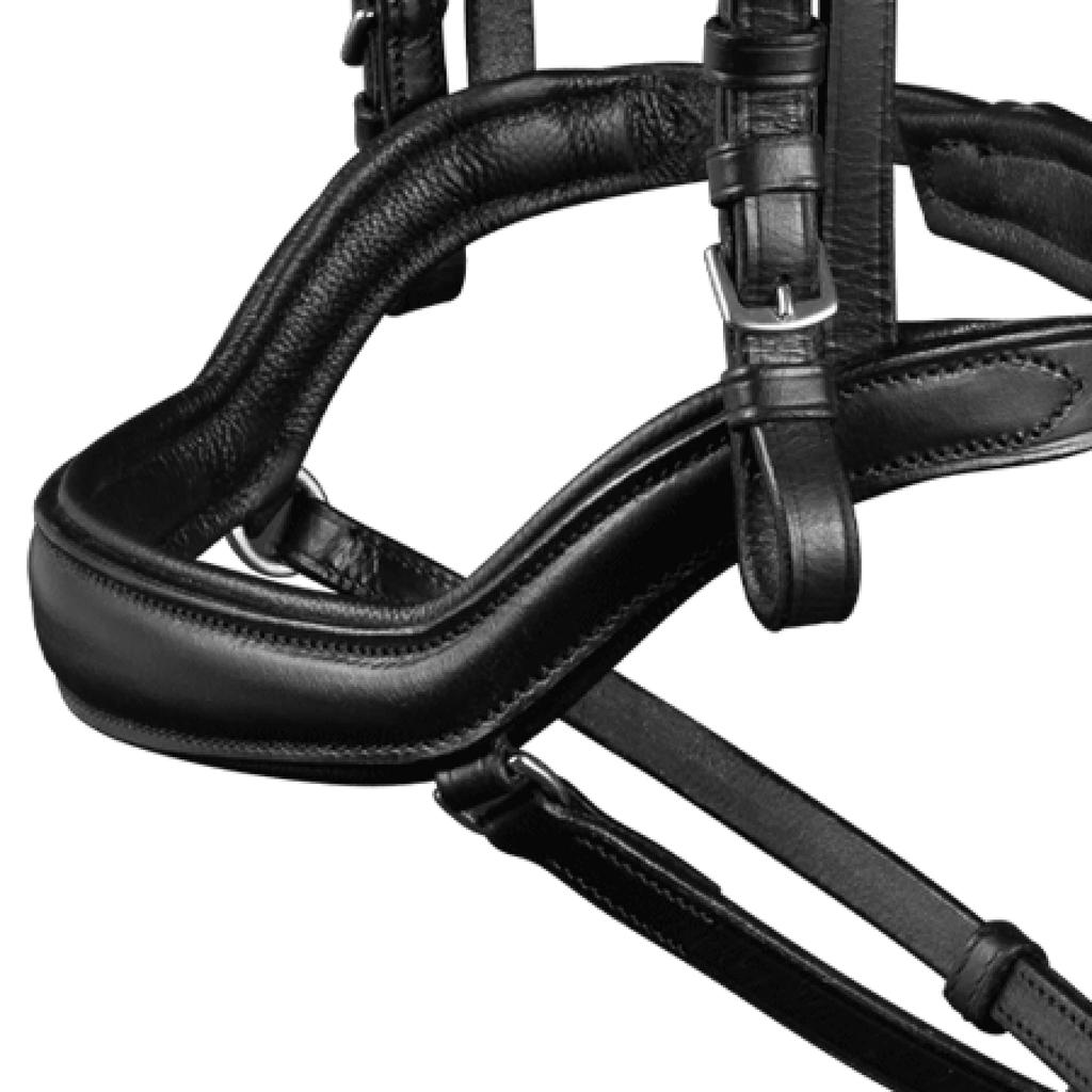 WALDHAUSEN Bridle with Black Rhinestones and Full Reins, X-LINE, Black, Size, W-HA-9579401