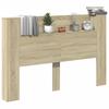 Headboard Cabinet with LED and Shelf Sonoma 160 x 16.5 x 103.5 cm