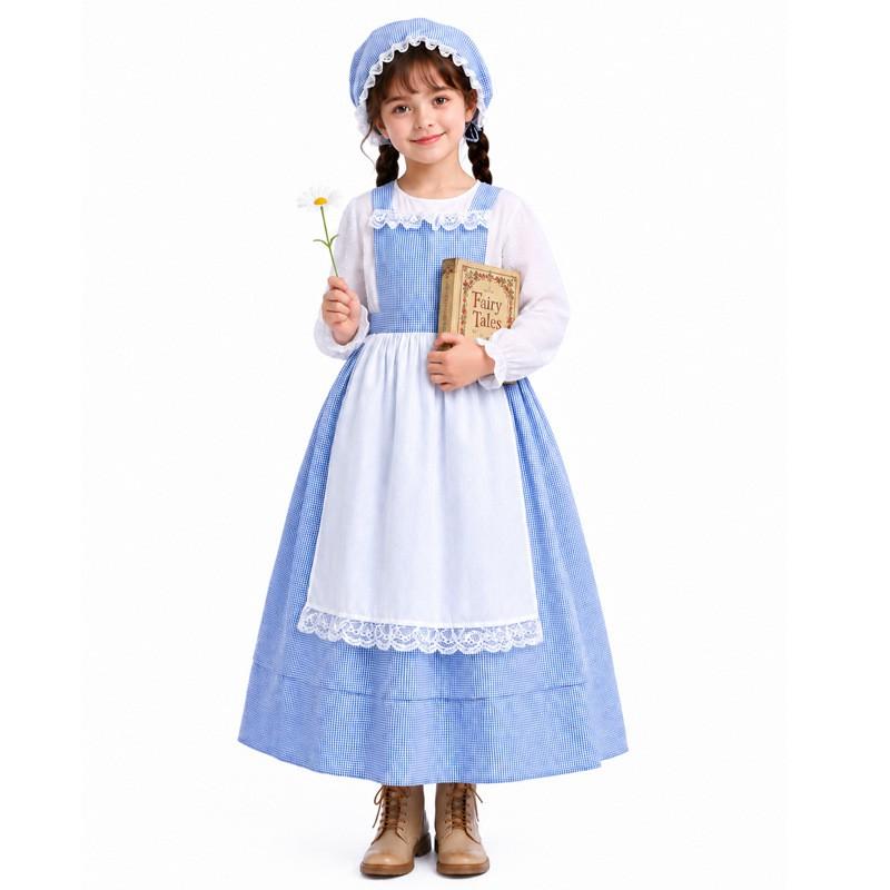 Wizard Of Oz Dorothy Alice Cosplay Dress Women Fantasy Costume Halloween Party Role Play