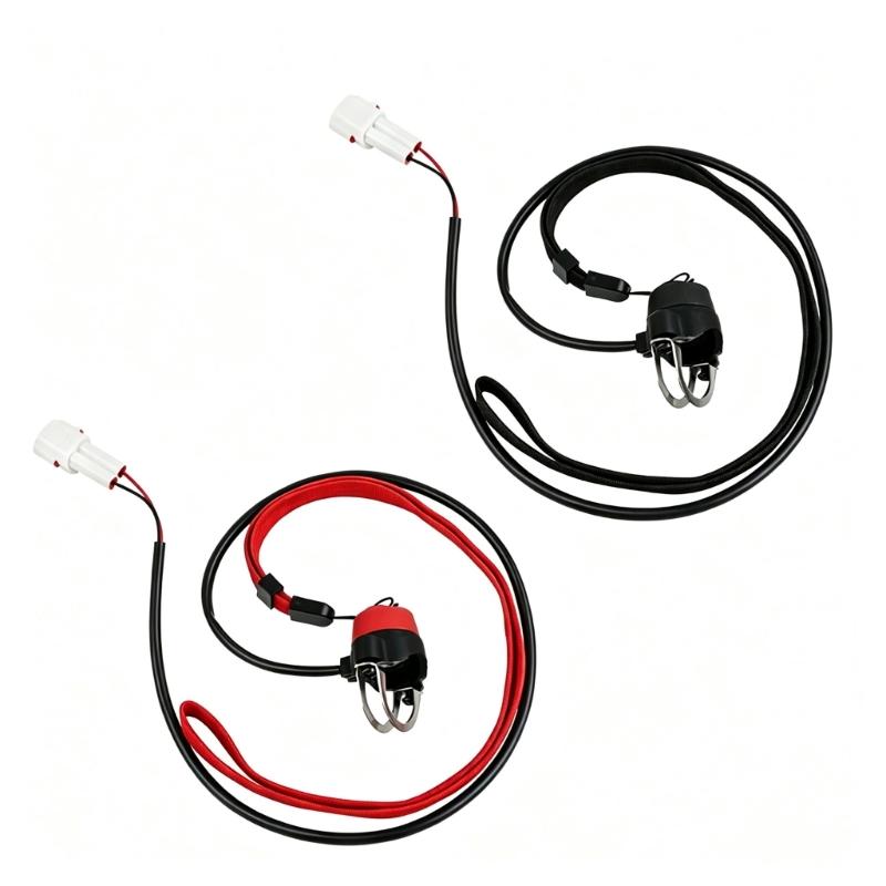 Trail Motorcycle Emergency Stop Control Assembly with Tether Cord and Lead-Wire Coupler for Mini Bike Repair Part