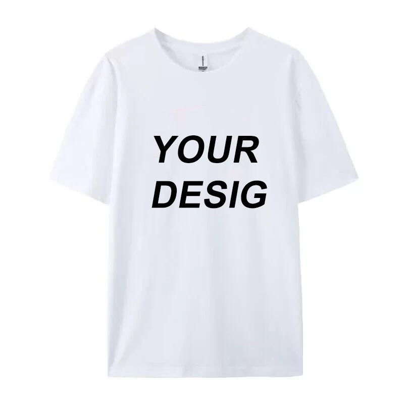 Premium Custom T Shirt 100 Cotton Diy Customize Printing Your Own Photo Photo Logo TShirt Tank Women Famliy Team Tee Shirt Gif
