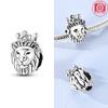 Animal Charms 925 Silver Antelope Tiger Lion Beads Fishbone Dinosaur Pendant Fit Bracelet Woman Fashion Jewelry Exquisite Gifts