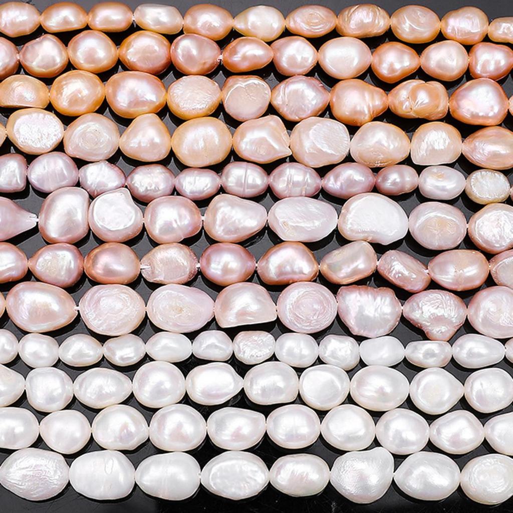 Naturferskvannsperler Perler For DIY Halskjede Armbånd Øredobber Smykkefremstilling