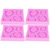 4pcs Picture Frames Silicone Mold Cake Decorating Photo Frame Chocolate Making Mold