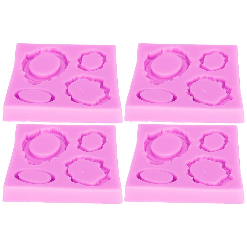 4pcs Picture Frames Silicone Mold Cake Decorating Photo Frame Chocolate Making Mold