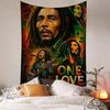 Jamaikanisch Bob Reggae Marley Hippie Wandbehang Wandteppiche Kunst Science-Fiction Zimmer Heimdekoration Kawaii Zimmerdekoration