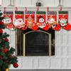 Cloth Christmas Stockings Multicolor Durable Xmas Stocking Large Capacity DIY Xmas Gifts Bag Fireplace Hanging