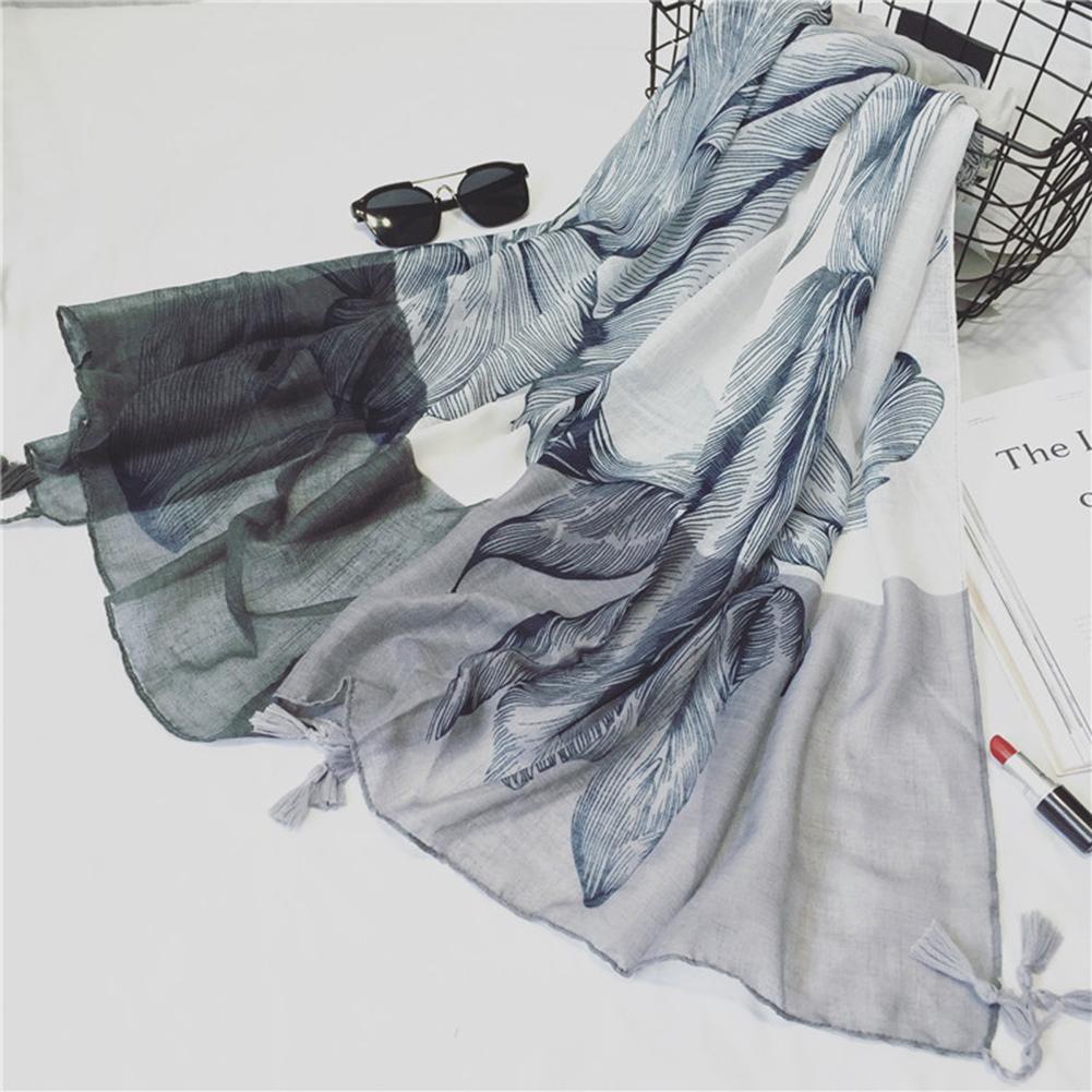 Women Fashion Bohemia Style Handmade Tassel Shawl Warming Bamboo Cotton Scarf