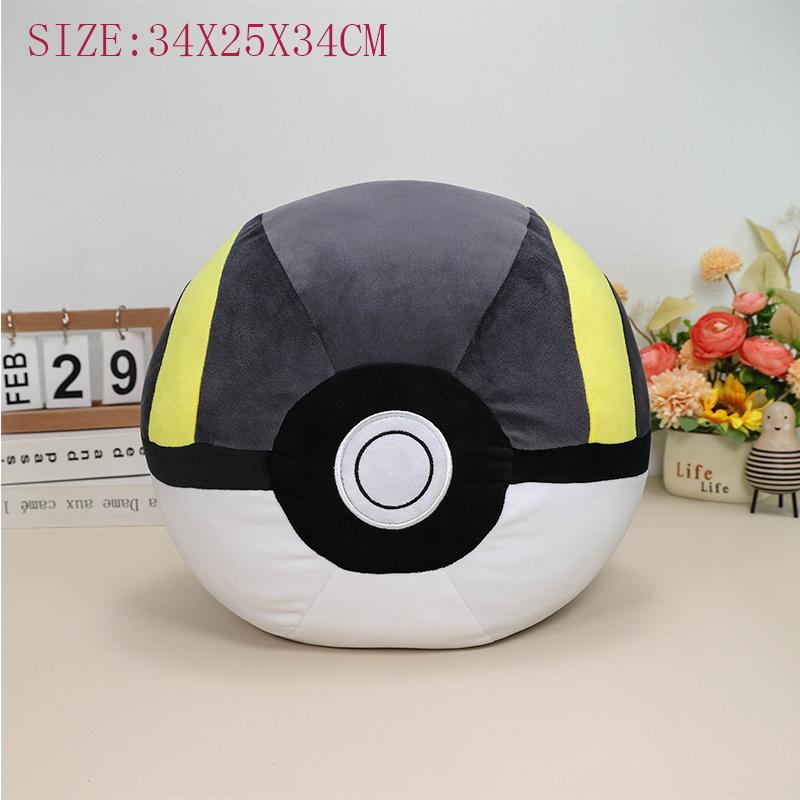 Big Size Plush Cushion Ultra Ball Master Ball Poke Ball Pillow Pokeball Cushion Pocket Monster Doll Bedroom
