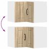 Wall Mounted Corner Cabinet LUCCA Sonoma Oak 57 x 57 x 40 cm