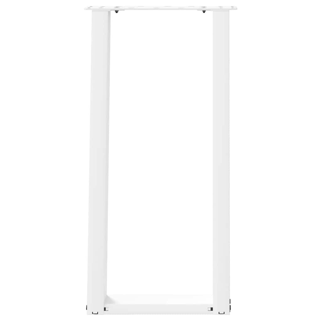 Vidaxl Nogi Do Stołu Konsolowego, 2 Szt., Biale, 38X(72-73) Cm, Stal