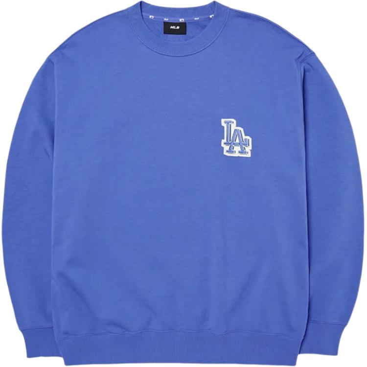 MLB Sweatshirts Unisex Blue Crew Neck Moderate Regular 3AMTB0224-07BLS S