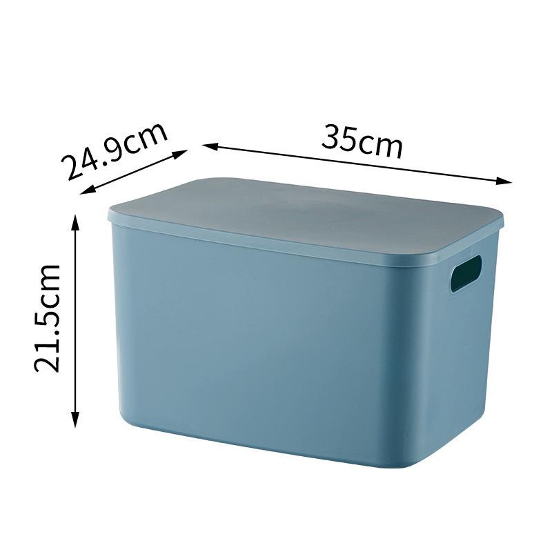 Colored Desktop Storage Box with Lid - Organizer for Socks, Underwear, Snacks, Toys, and Sundries