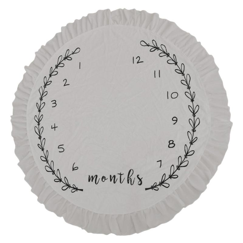 

Newborn Crawling Activity Floor Mat Infant for Play Carpet Girl Boy Toddler Pad 39.37 inch Diameter Baby Flannel for Pla 1