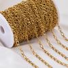 2Meter 1Meter 0.5Meter Link Chain Stainless Steel Twisted Chain Thick Grinding Chains for DIY Necklaces Body Jewelry Findings