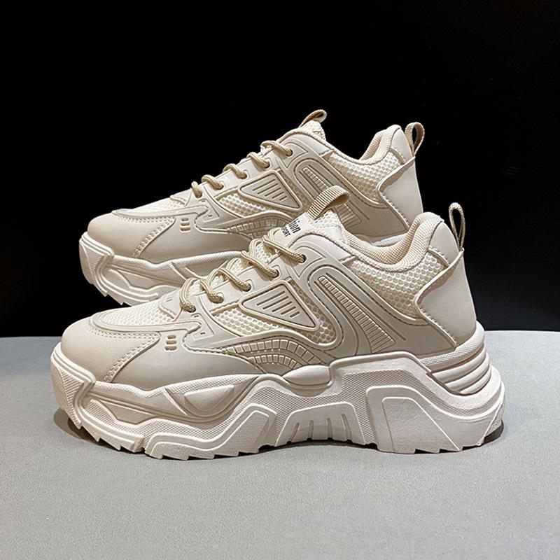 Plateau Dad Schuhe Damen Neu Herbst Sport und Freizeit Weiße Schuhe Damen Ins Trendy Vielseitig Nische Explosion