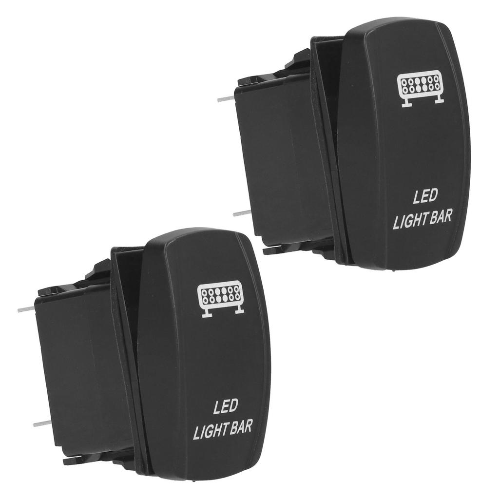2Pcs Waterproof Rocker Switch Toggle ON Off for Automotive Cars Marine Trucks 5 Pin 12V?24VLED