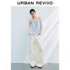UR 2025 Summer Fashion Beaded Tie-Waist Wide-Leg Pants