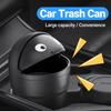 Swing-Lid Car Trash Can, Leakproof & Spill-Proof with One-Hand Opening, for Cars, SUVs and Trucks