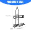 Multifunctional Wall Rack Heavy Type Shower Organizers for Bathroom and Kitchen Adhesive Installation Space Saving