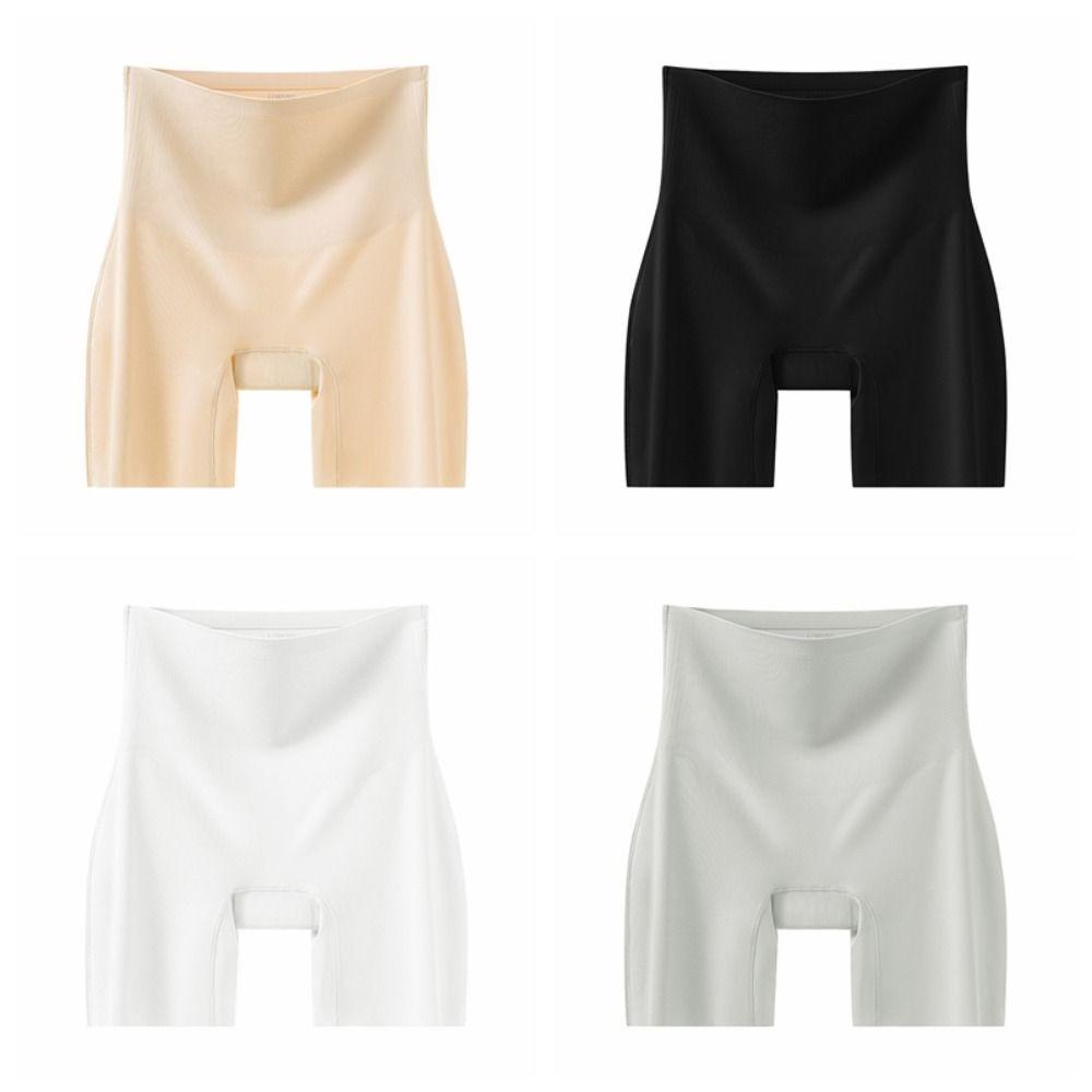 High Waist Skirt Seamless Shorts Anti-Glare Tummy Control Shorts Elastic Short Leggings  Summer