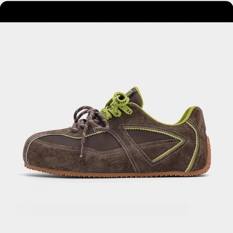 

Spot original color aesthetics~ Dexun shoes autumn new soft leather lightweight sports and leisure shoes Forrest Gump shoes women s 35 коричневый