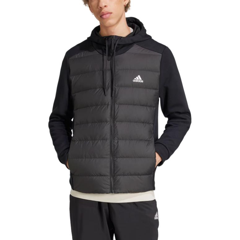 adidas Temel Moda Rahat Yumuşak Çok Yönlü Kaz Tüyü Mont Erkek Dış Giyim Siyah JM3255
