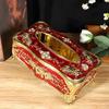 Sturdy Quality ABS Plastic Tissue Cover With Ornate Rose Patterns Sophisticated Decors Tissue Box For Elegant Spaces