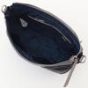 Isaac Twill Nylon Curved Shoulder Bag, Size S, 2004701, Navy (66)