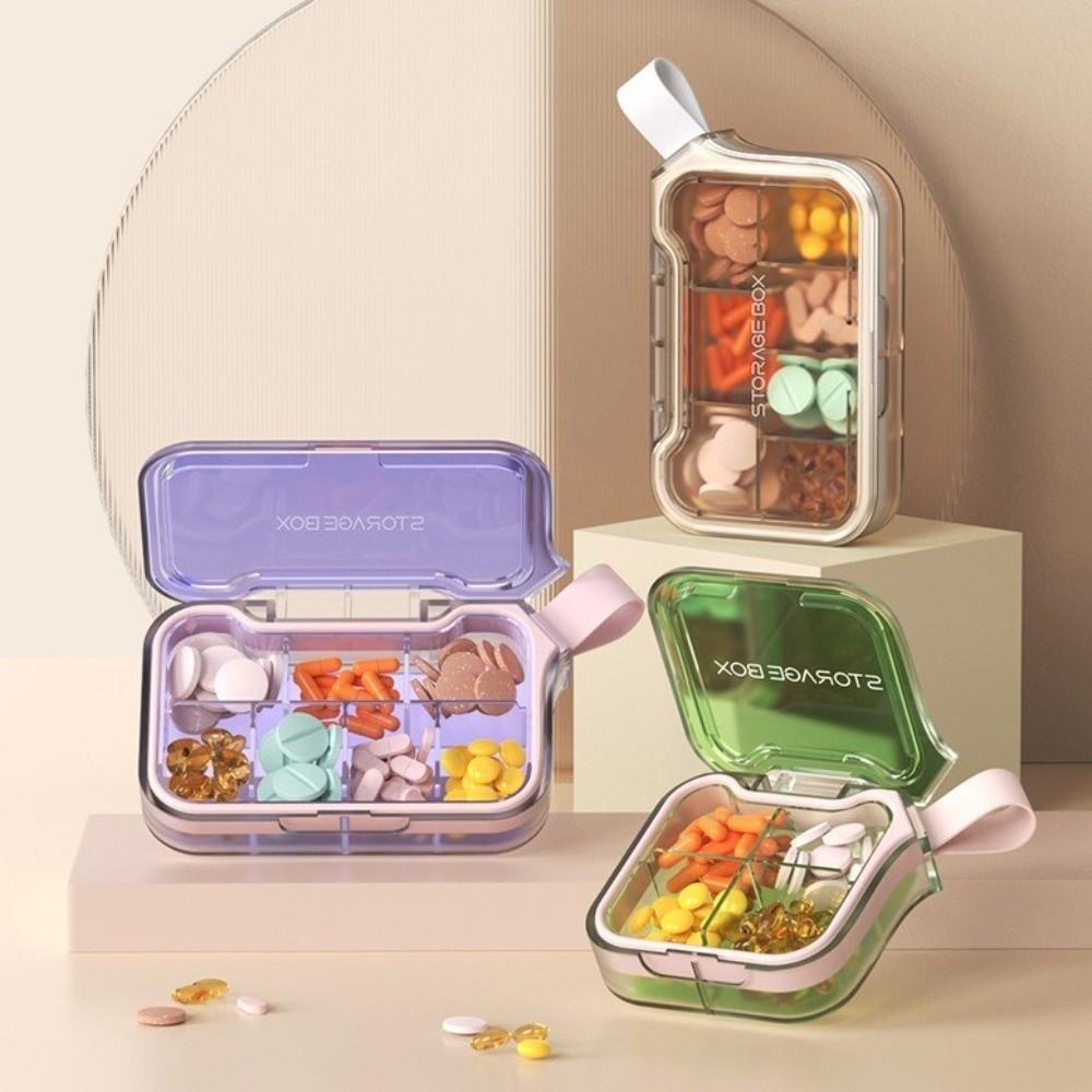 Compact Design Pill Storage Cases Seal Ring Vitamin Container New Pill Organizer Box  Daily Use