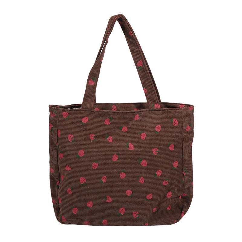 Tote Bags for Women Large Handbag Purse Lightweight Shoulder Bag with Zipper Crossbody Bag Handbags for Work Travel Cherry Print White Bag