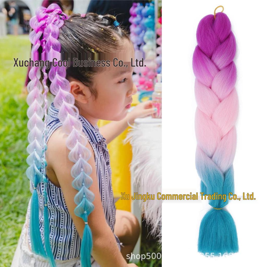 Three, Four, Five-Color Gradient High-Temp Fiber Jumbo Braid Material