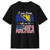 Sono dalla Bosnia Portami in America Magliette da Uomo Maglietta Divertente Manica Corta Girocollo Magliette 100% Cotone Taglie Forti