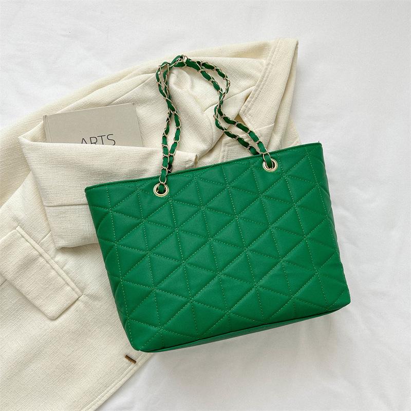 Retro Personalized Chain Tote Bag Summer New Bag Women's Fashion Simple Shoulder Bag Casual Handbag