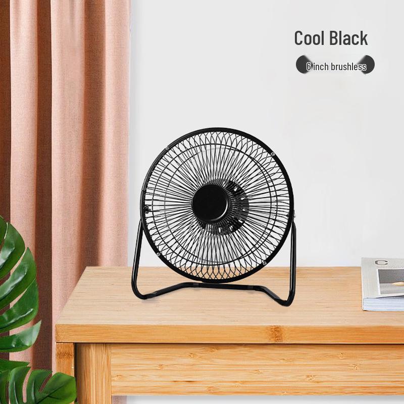 Portable 4-6.8 Inch Wrought Iron USB Desktop Fan - Quiet, Compact for Office, Dorm
