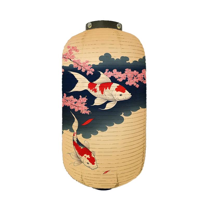 Japońska Lampion Wedding Decoration Ukiyo-E Drukowany Sashimi Cuisine Restauracja Wystrój Lampa Festiwalowe Artykuły Imprezowe Tkaninowy Lampion