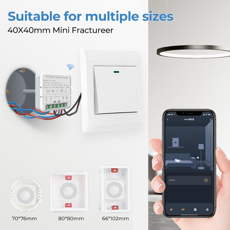 Tuya Wifi Smart Switch Module Smart Home DIY Breaker 1 2 3 4 Channel Supports 2 Way Control Voice Works with Alexa Google Alice