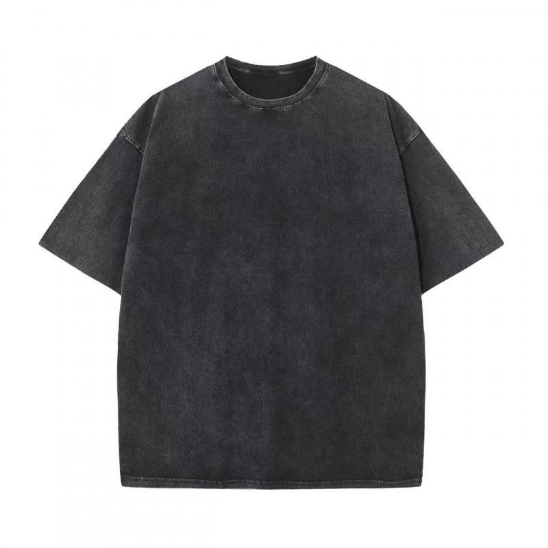 230g Pure Cotton Drop Shoulder Vintage Batik T-Shirt, Short Sleeve, Oversized, Custom Print Logo.