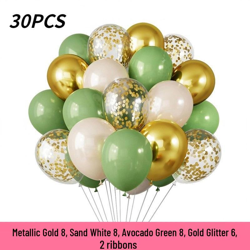 12" Sequin Confetti Balloons - Set of 30 for Christmas, Halloween, and Birthdays