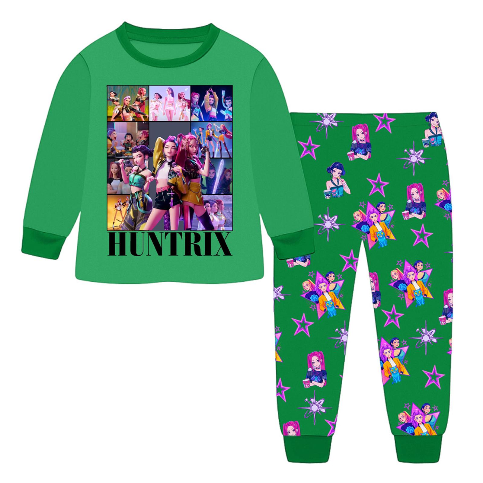 

Children s Fashion Suit Skirt Round Neck Long Sleeve Top Pants 160 зелений